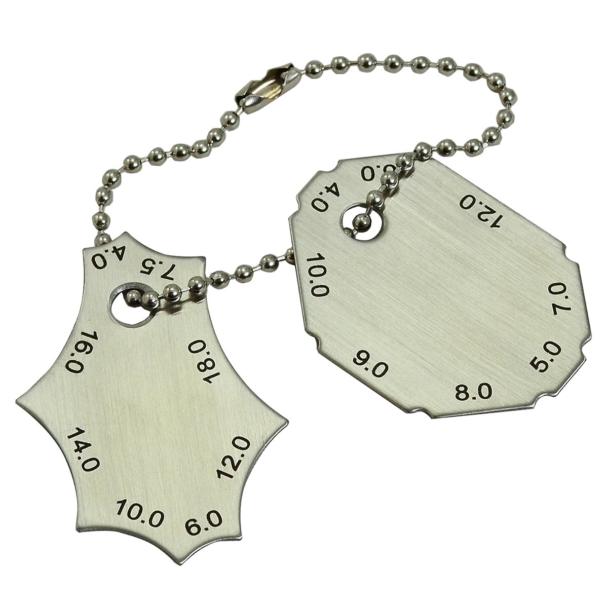 RIVERWELD Two-piece Fillet Weld Gauge Set Depth gauges Welding Inspection Measurement Test Ulnar