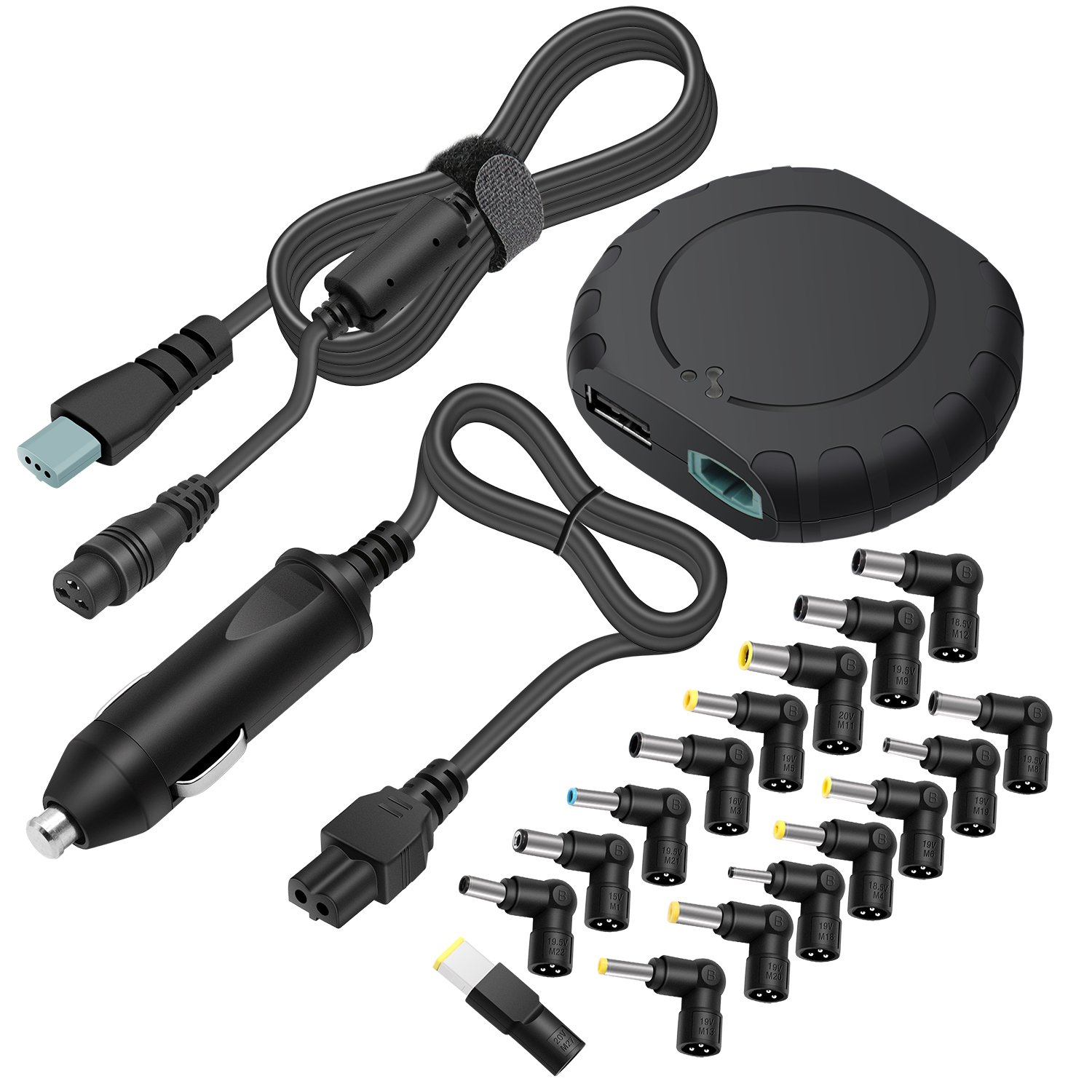 Outtag 90W 15-20V Universal Laptop Car Charger DC Power Adapter w/Multi  Tips & Detachable Cord for HP Dell Toshiba IBM Lenovo Acer ASUS Compaq  Samsung Sony ...