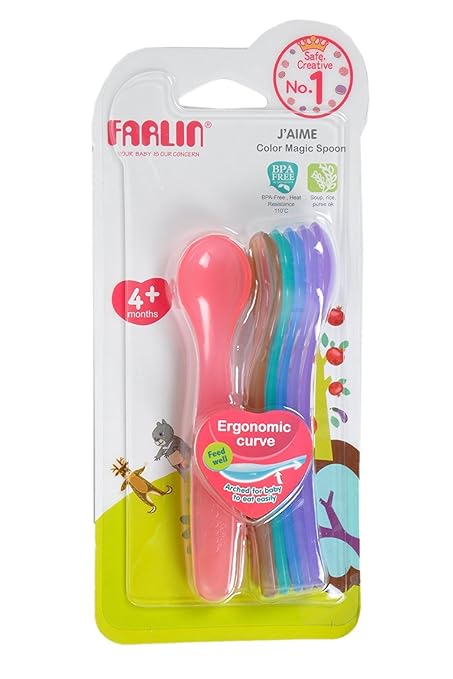 Farlin Jaime Colour Magic Spoon - 12+ Month (Pack of 7)