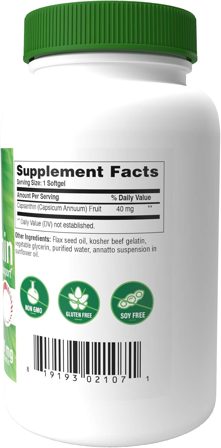 Health Thru Nutrition Capsanthin 40mg - Ultimate Eye Supplement, 30 count (Pack of 1) - Image 3