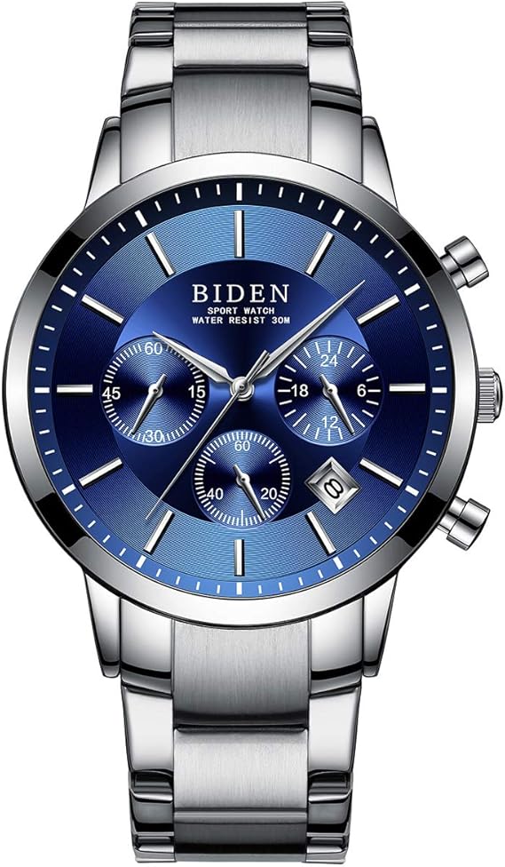 Amazon 腕時計 メンズ腕時計 クラシックな豪華なデザイン クステンレス腕時計 耐久 快適 防水 多機能 ルウォッチ ビジネスカジュア ォーツ 腕時計 メンズ ブルー メンズ腕時計 腕時計 通販