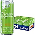 Red Bull Green Edition Energy Drink, Curuba Elderflower, with 80mg Caffeine plus Taurine & B Vitamins, 8.4 Fl Oz, 6 Packs of 4 Cans (Pack of 24)