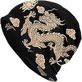 Guiteinyi Beanie Hat for Men Women Slouchy Beanie Skull Sleep Cap Soft Lightweight Chemo Hat Stretch Cancer Headwear