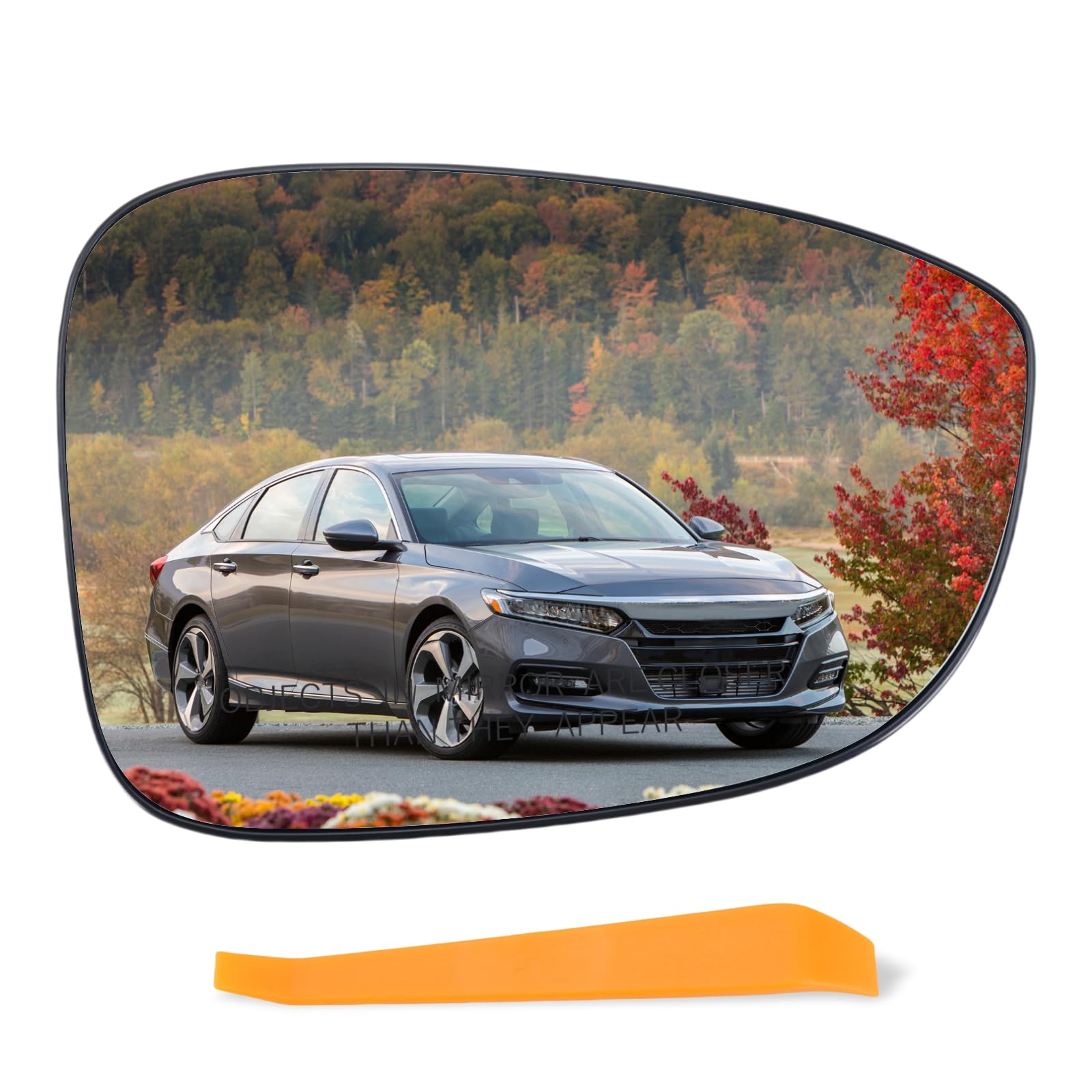 Photo 1 of Lqito Right Passenger Side Mirror Glass w/backing plate(Non-Heated) Compatible with 2018 2019 2020 2021 2022 Honda Accord,(with a tool), Replace#76203-TVA-A21