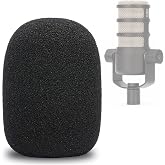 PodMic Pop Filter Foam Cover - Mic Windscreen Wind Cover Customized for Rode PodMic USB Versatile Dynamic Broadcast Microphone to Blocks Out Plosives