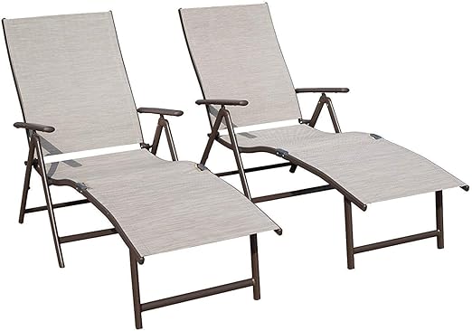 kozyard cozy aluminum beach yard pool folding reclining adjustable chaise lounge chair