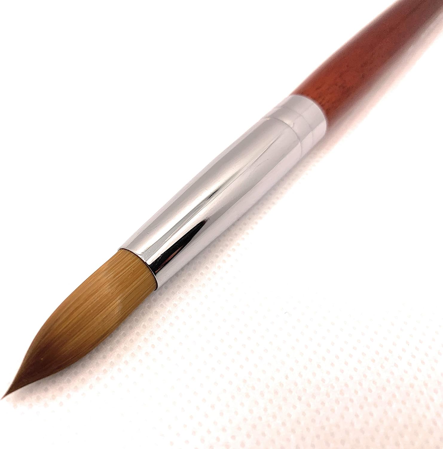 Kolinsky Sable Acrylic Nail Brush by Mondy Moo - Rosewood Pen Gel Nail Art Manicure Painting Tool (14#) - Image 3