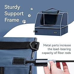 PETSFIT Travel Litter Box for Cats - Removable