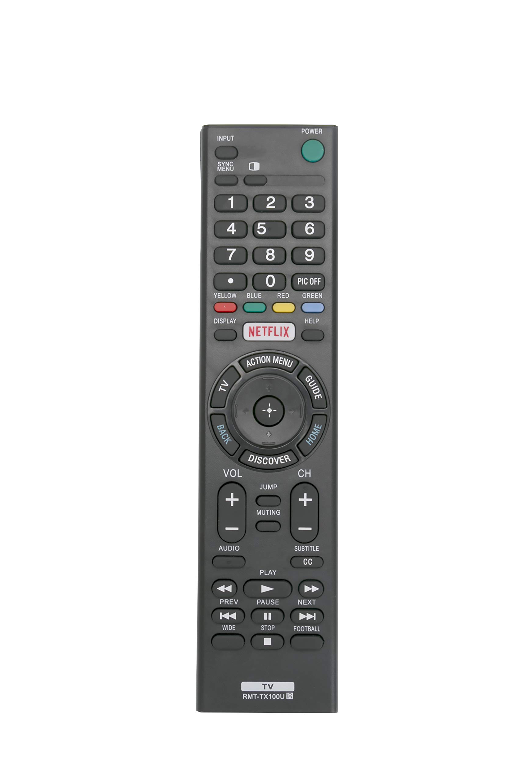 VINABTY RMT-TX100U Replace Remote for Sony TV KDL-50W800C KDL-55W800C KDL-65W850C XBR-49X830C KDL-75W850C XBR43X830C XBR49X830C XBR55X850C XBR65X850C XBR65X900C XBR65X930C XBR75X910C XBR75X940C