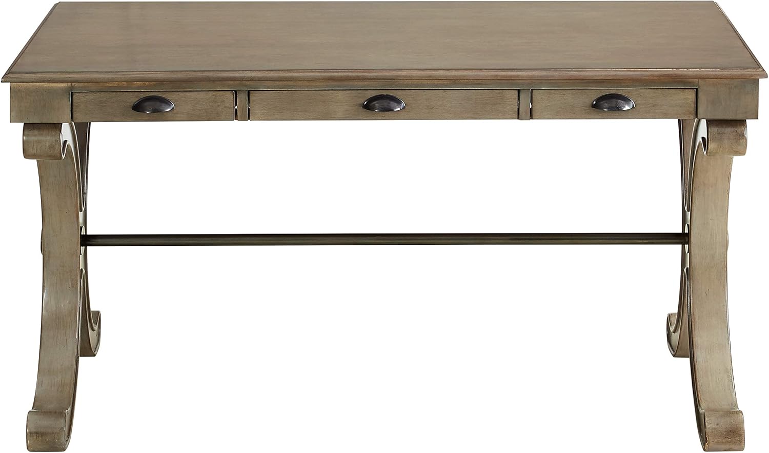 Amazon Com Powell Company Powell Flagler Grey Desk 56 5 X 28 5