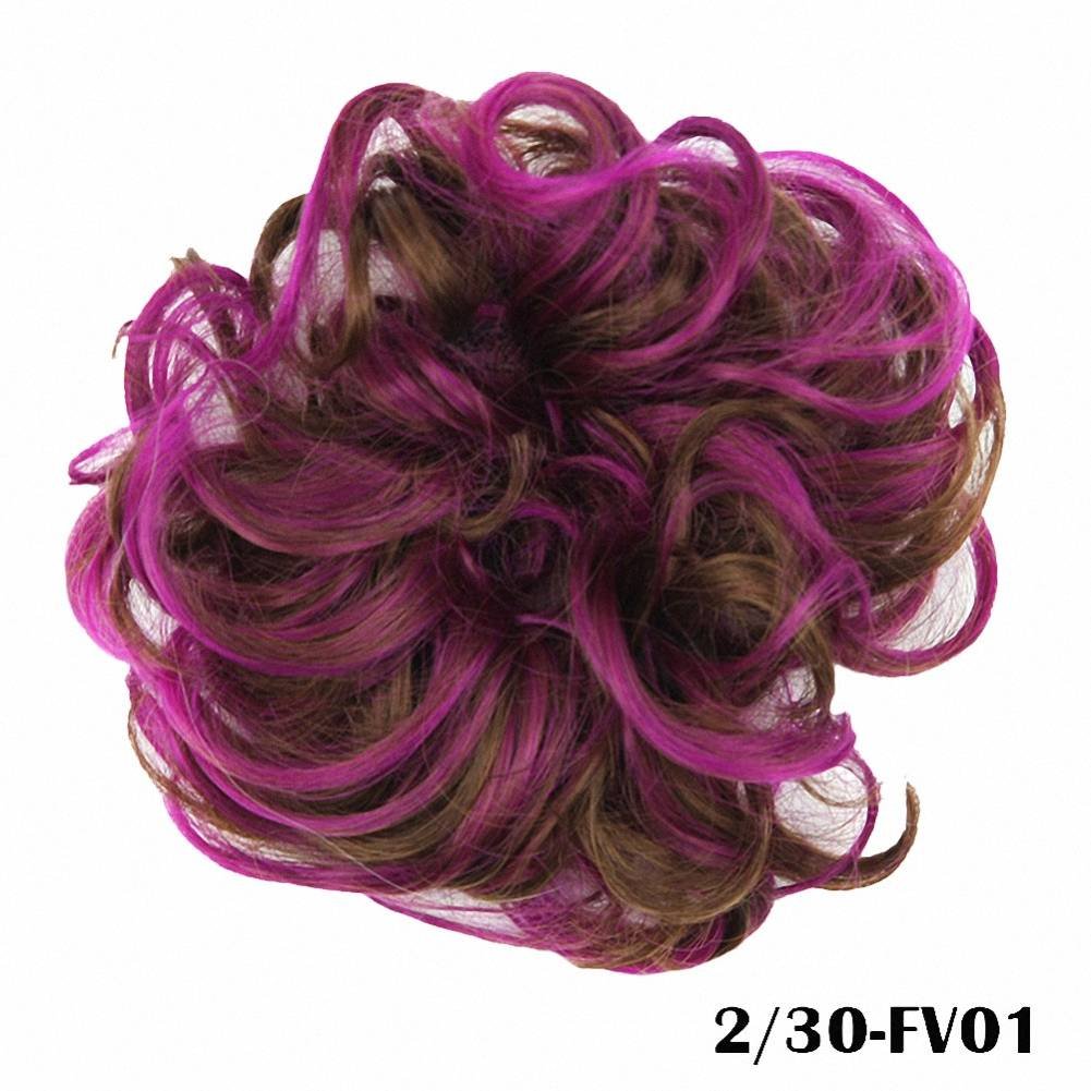 Prettywit Wavy Curly Messy Hair Bun Updo Extensions Chignons Piece