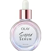 Olay Super Serum - Glow Serum for Face - Activated Niacinamide, Vitamin C & E, Collagen Peptide, AHA - 5-in-1 Benefits - Brightens, Hydrates, Smooths, Firms, Evens Tone, Proactive Anti-Aging, 1.0 Oz