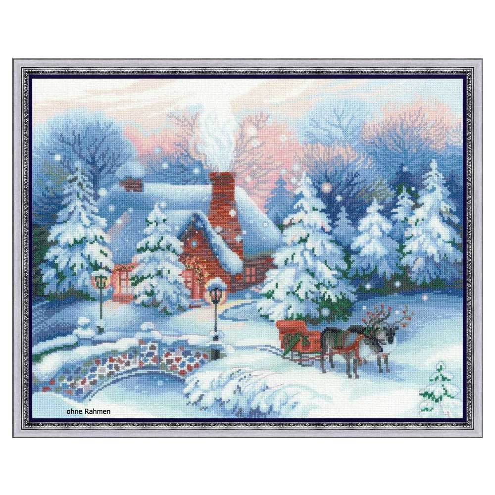 RIOLIS Premium Cross Stitch Kit - 100/041 - On Christmas Eve