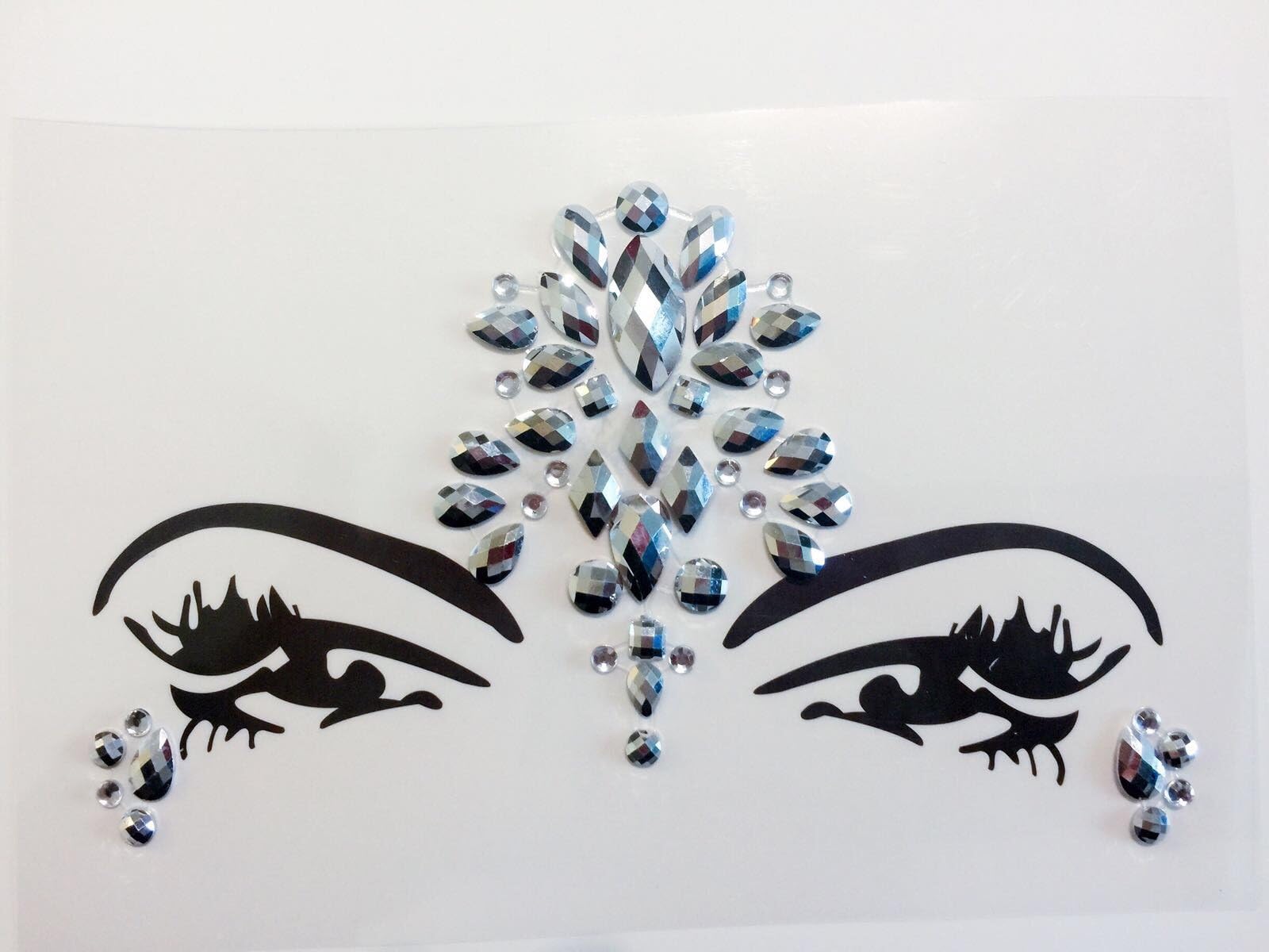 Glitter Joy Face Gems Temporary Tattoo - Jewel Diamante Bindi Fusion Headpiece - Body Jewellery Art (Glitter Joy Face Jewels GJ 43)