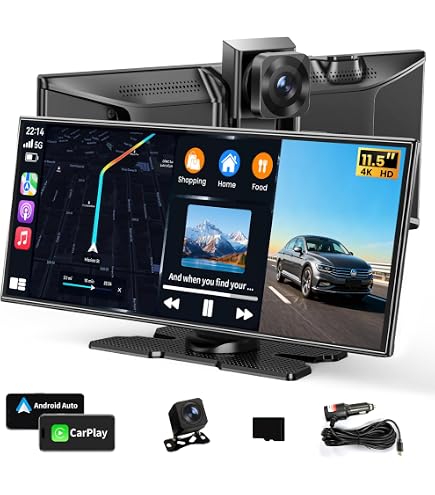 Amazon.com: 11.26 Inch HD Touchscreen Car Display, Wireless