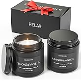 Waxcanpy Scented Candles for Men, Soy Candles for Home Scented, Candle Gifts for Men, 2 Pack Aromatherapy Candle Gift Set for Relaxing, Stress Relief & Home Decor