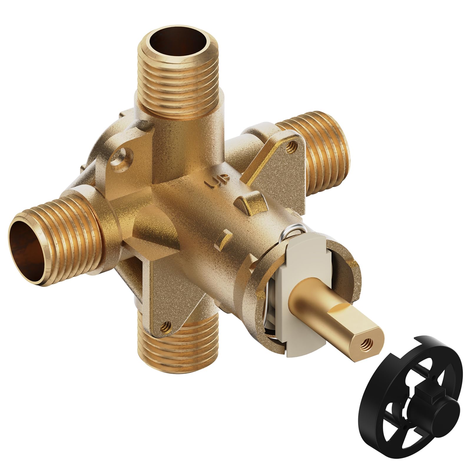Photo 1 of 2510 shower valve, Replacement for Moen Posi-Temp Valve,1/2 Inch Connection?4-Port, Male Threaded, Brass