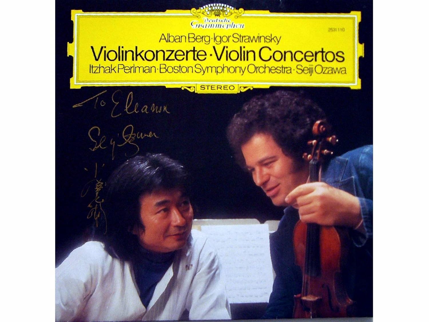 Alban Berg / Igor Stravinsky, Itzhak Perlman / Boston Symphony