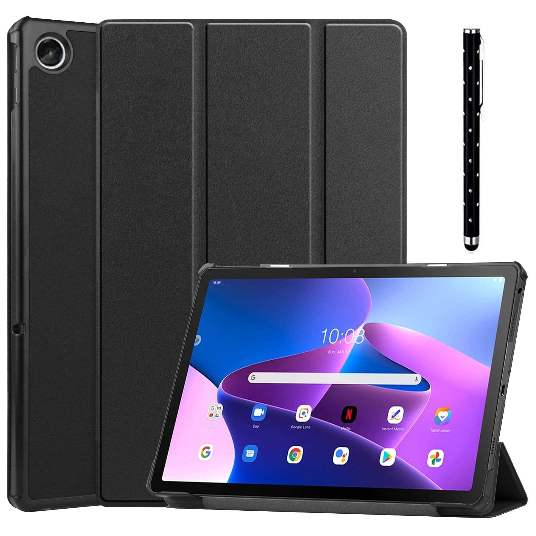 Acelive Case Cover Compatible with Lenovo Tab M10 Plus 10.6 Inch (3rd Gen) Tablet TB-125F TB-128F 2022 Release