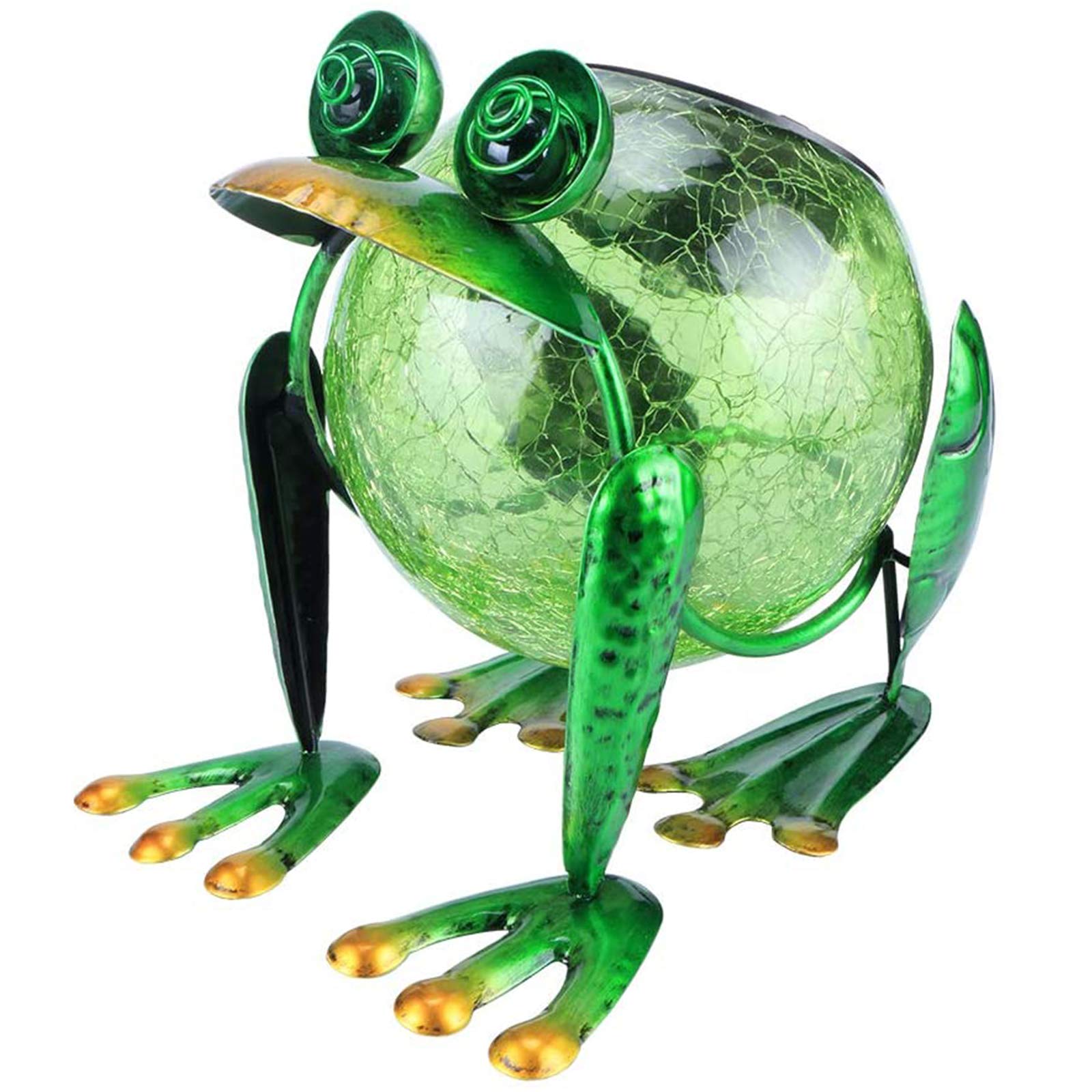 Vigdur Solar Lantern Outdoor Decorative Waterproof LED Solar Lights Frog Tabletop Lamp for Outdoor Patio Garden