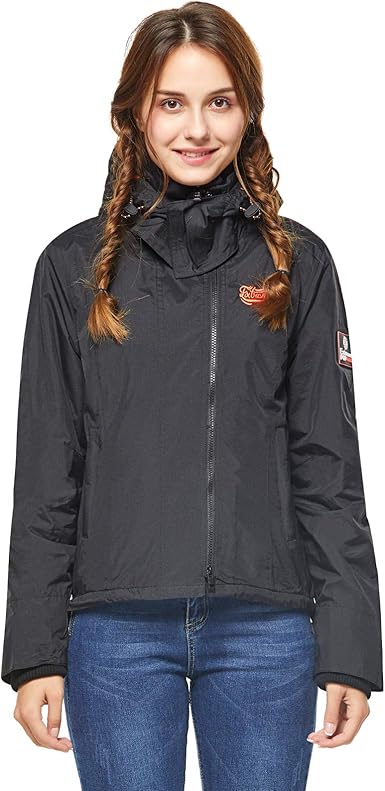 hooded padded double zip up parka coat