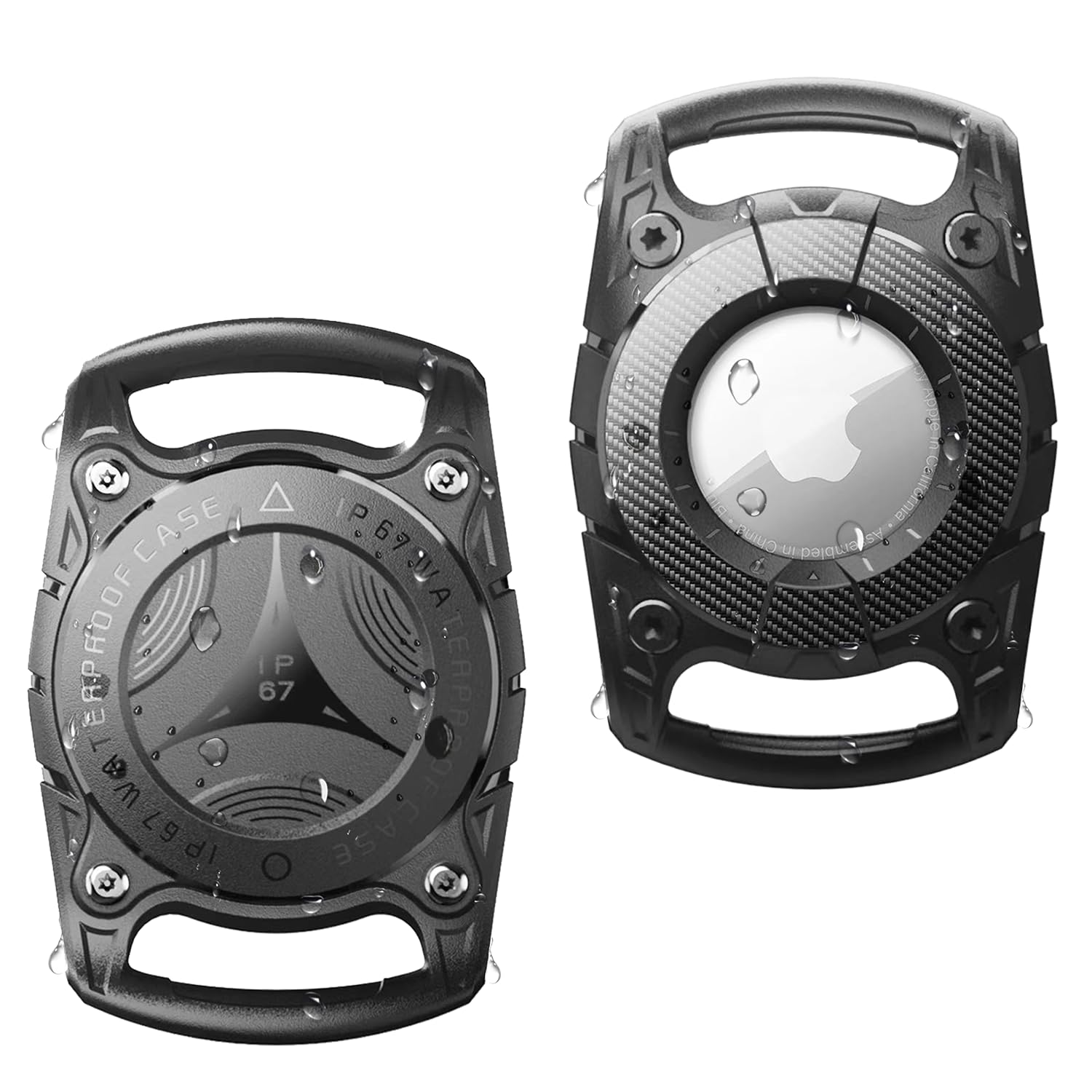 Photo 1 of [2 Pack] Air Tag Dog Collar Holder,IP68 Waterproof Air Tag Holder, Hard TPU Full Protection Suitable Air Tag Dog Collar for Apple Air Tag