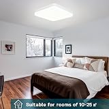 ASHUAQI LED Ceiling Light 36W 4000K 4500LM IP44 Square Kitchen Living view 3