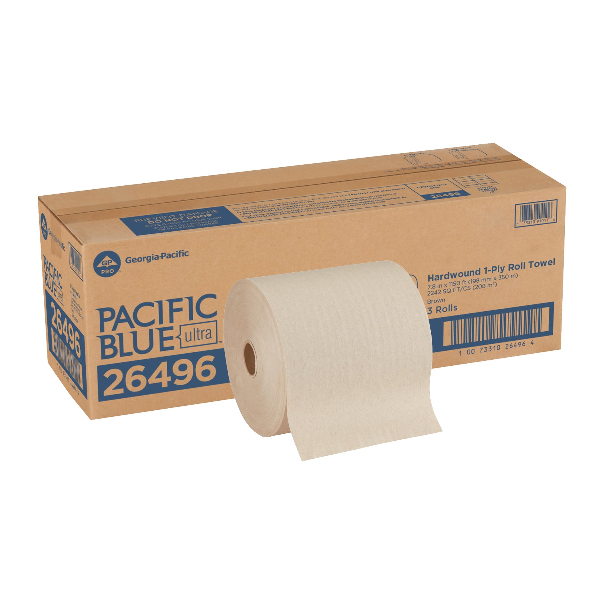 Photo 1 of Georgia-Pacific 26496, 3 Count (Pack of 1), Brown 3 Roll Towels
