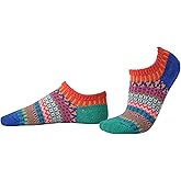 Solmate Socks Mismatched No Show Liner Socks for Women/Men, USA Made with Recycled Yarns