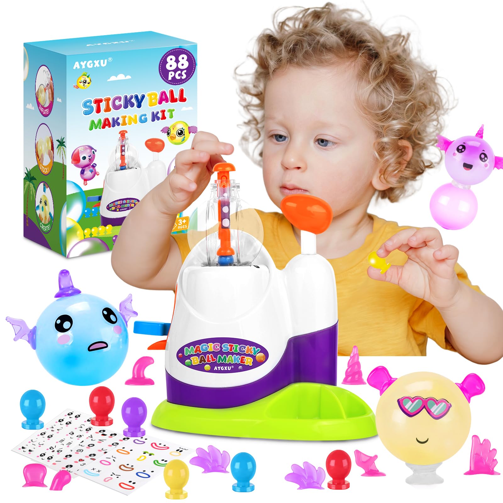 Photo 1 of DIY Balloon Animal Kit with Pump for Kids, Fun Balloon Make Animals, Multiple Colors and Models, Magic Balloon Making Kit for Birthday, 36 Balloons 45 Accessories 6 Stickers