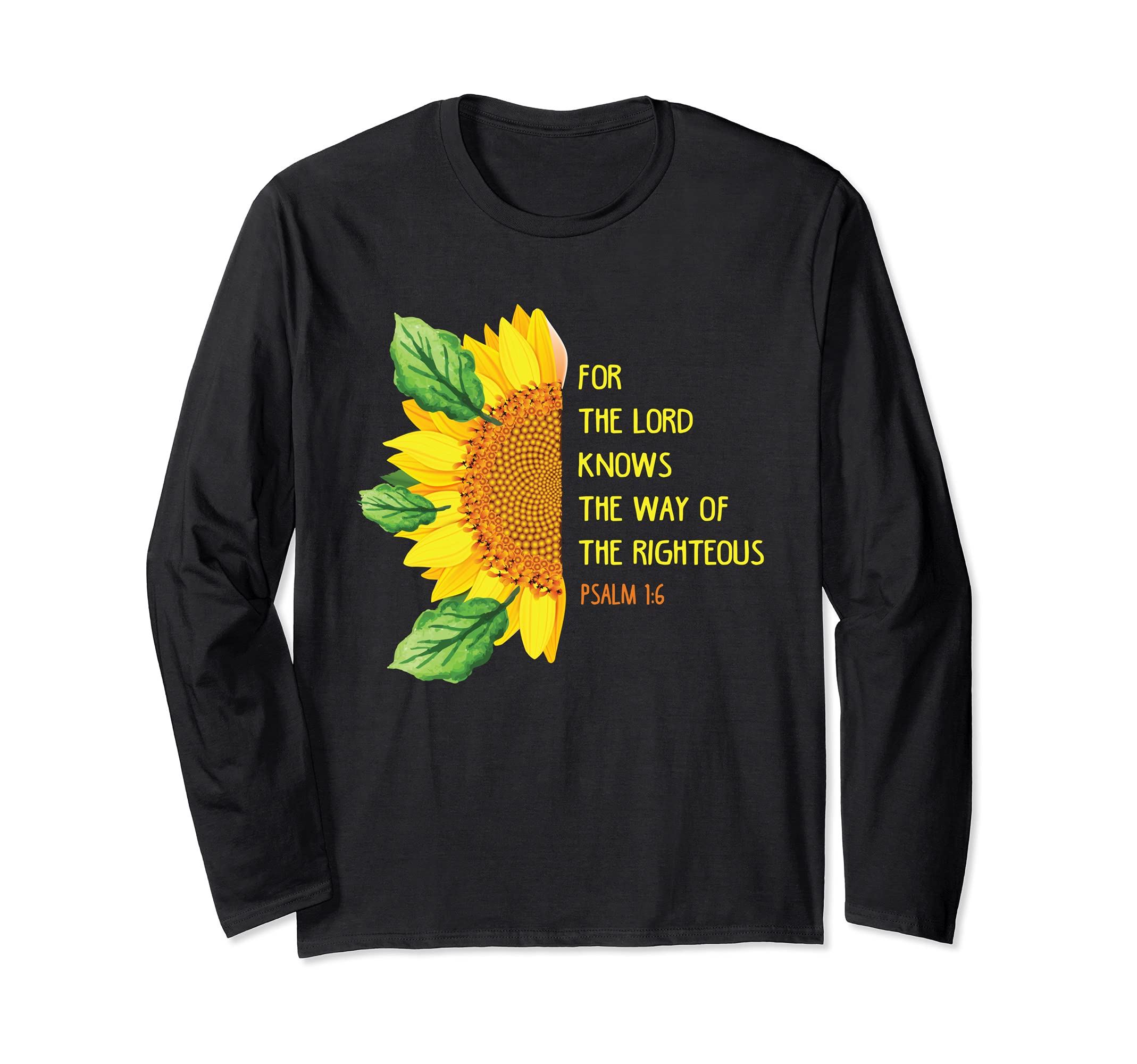 Psalm 1:6 Christian Bible Verse Religious Long Sleeve T-Shirt
