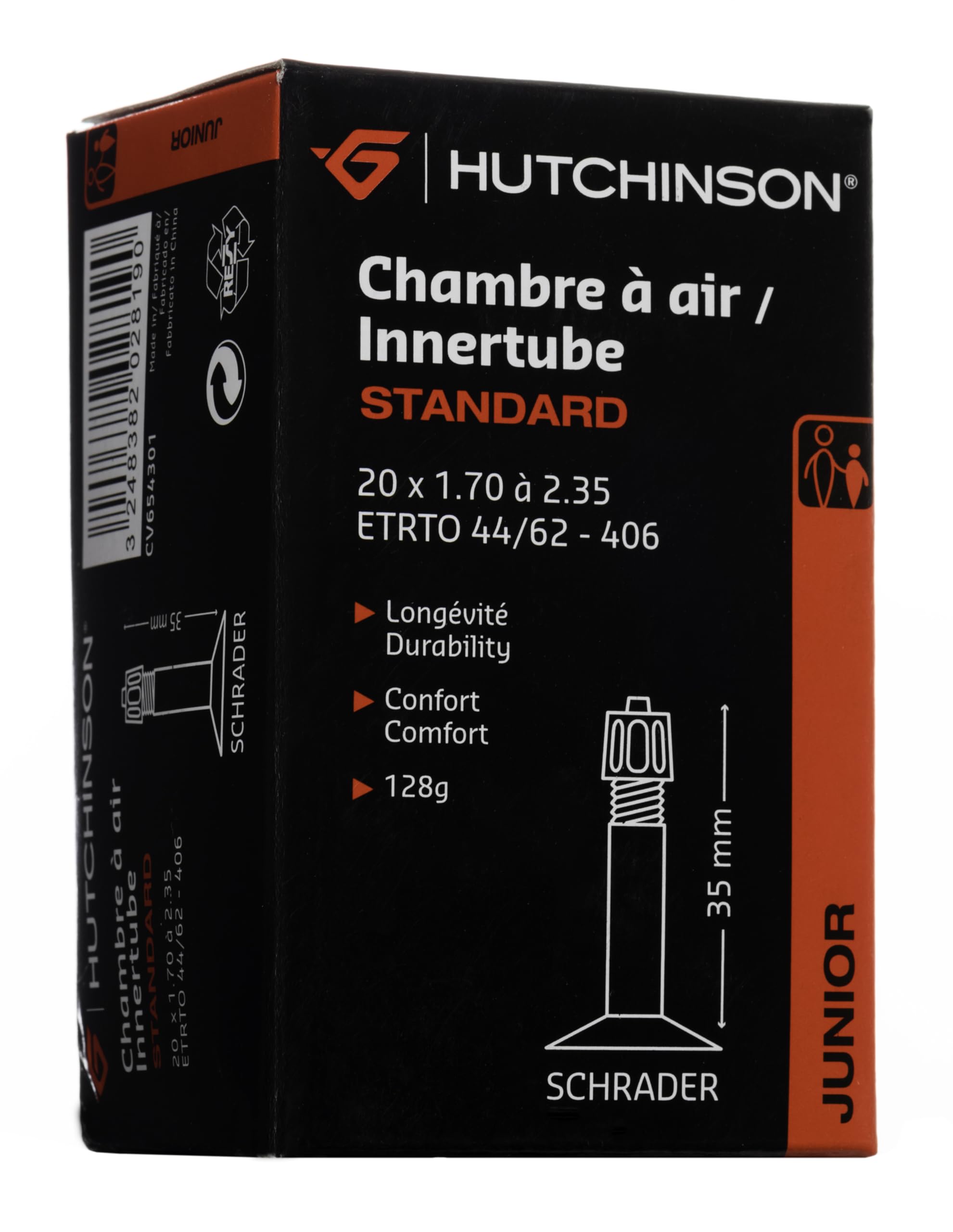 Hutchinson Standard 20" Tube Black 35 mm