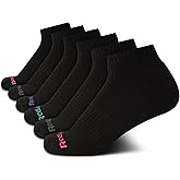 Reebok Womens Comfort Cushioned Athletic Quarter Cut Socks (6 Pack)