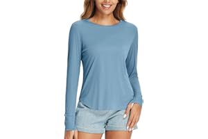 BALEAF Women's Sun Shirts UPF 50+ Long Sleeve Hiking Tops Lightweight Quick Dry UV Protection Outdoor Clothing