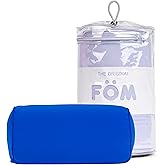 Brookstone Squishy FOM Cushion Pillow - The Original Stretchy, Comfy, Colorful Pillow for Neck, Lumbar Support, and Bed - for Sleeping, Car, Travel, Small, Blue, 12 x 7 Inches