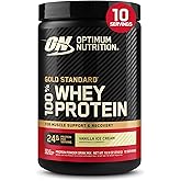 Optimum Nutrition Gold Standard 100% Whey Protein Powder, Vanilla Ice Cream, 0.68 Pound (Pack of 1)