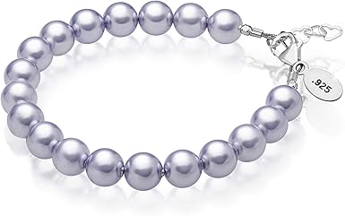 sterling silver flower girl bracelet