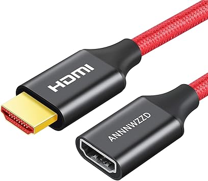 Amazon Annnwzzd Hdmi 延長 ケーブル 男性 女性 4k 60hz ハイスピード Hdmi オス メス サポート4k 3d Hdr 0 5m Annnwzzd Hdmiケーブル