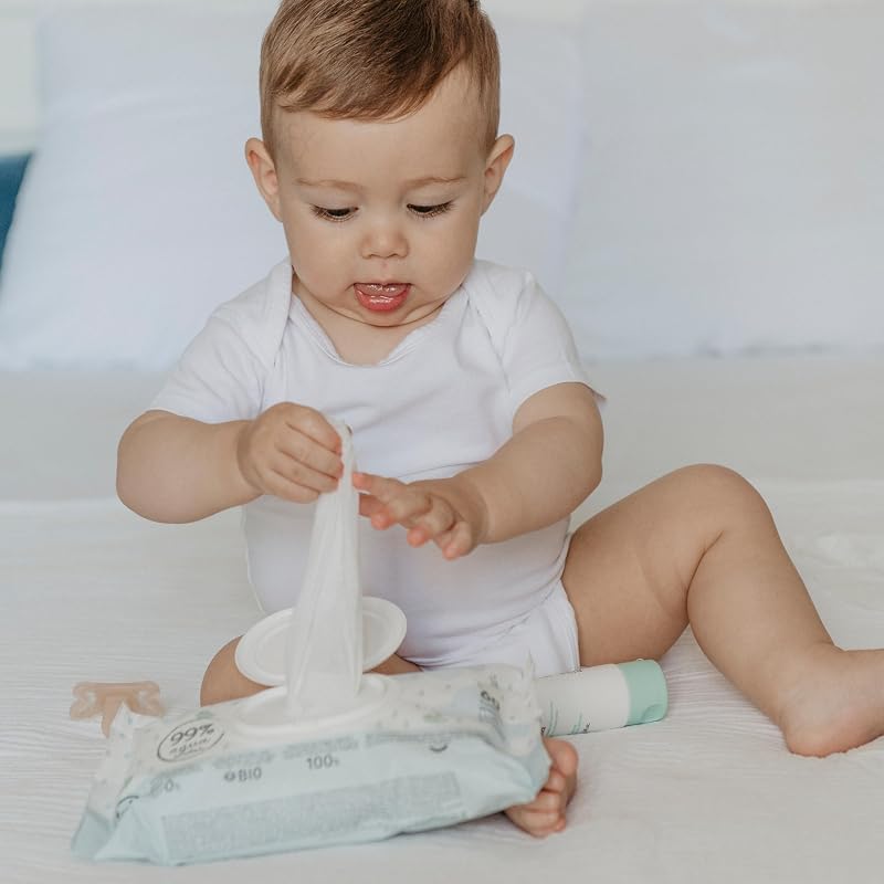 , Pack 60 Toallitas Bebé Aqua Care, Húmedas 99% Agua