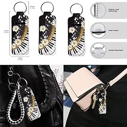 Coldinair Daisy Chapstick Lip Balm Holder Keychain