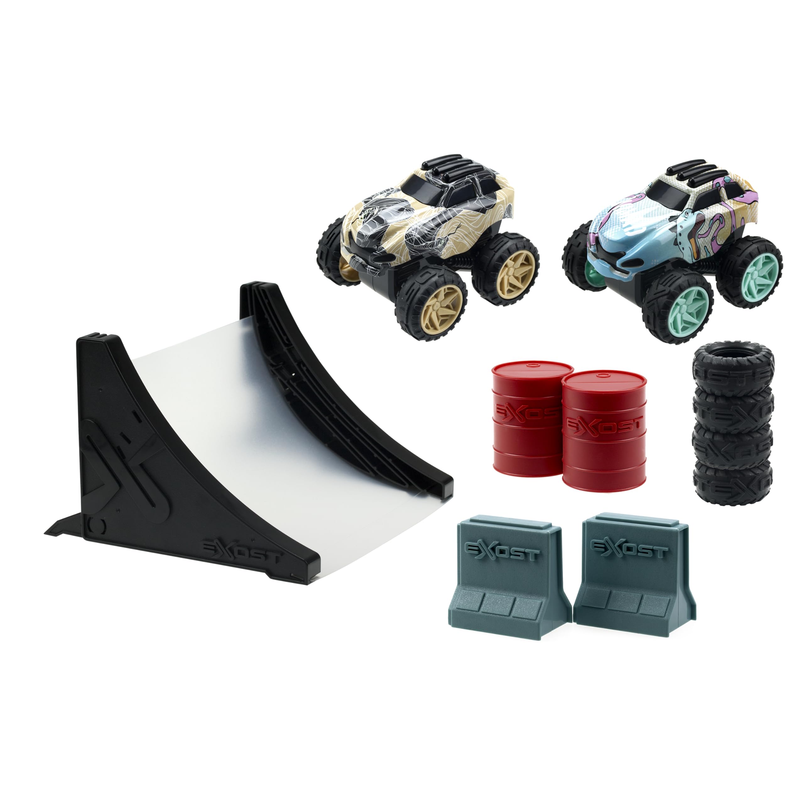 Exost 20624 Jump/Shox Friction Car Mega Pack