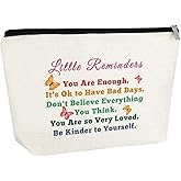 Encouragement Gifts for Women Makeup Bag Mental Health Gift Inspirational Positive Affirmation Gifts for Her Female Daughter Sister Friend Cosmetic Bag Christmas Birthday Gift Travel Pouch