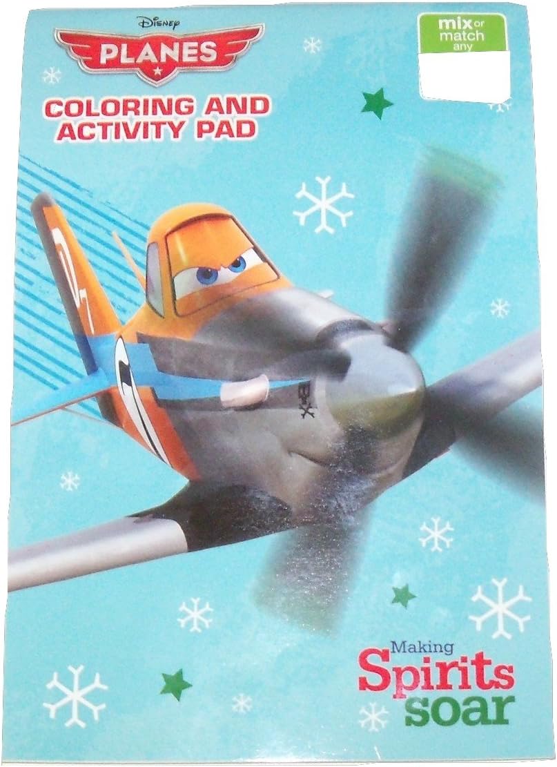 Disney Planes Coloring & Activity Pad ~ Christmas Edition (Making Spirits Soar; 2014; Exclusive Printing; 5.25" x 7.75")