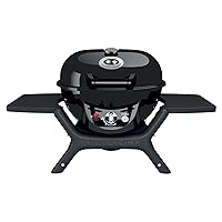  Tischgrill Outdoorchef P-420 G Minichef 2-flammig kleiner schwarz Balkon Camping ✔ Deckel ✔ rund ✔ Grillen mit Gas ✔ für den Tisch 