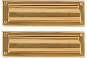 BRASS Accents A07-M0050-605 Mail Slot, 3" x 10", Polished Brass