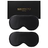 2-Pack 100% Real Natural Silk Eye Mask, Silk