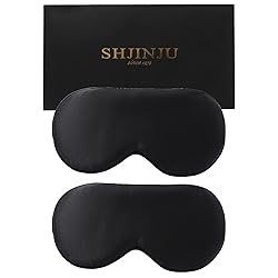 2-Pack 100% Real Natural Silk Eye Mask, Silk