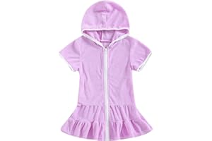 CITGEETT Toddler Little Girl Swim Cover Up Beach Towel Robe Bathing Suit Cover Ups Swimsuit Summer Baby Beach Essentials