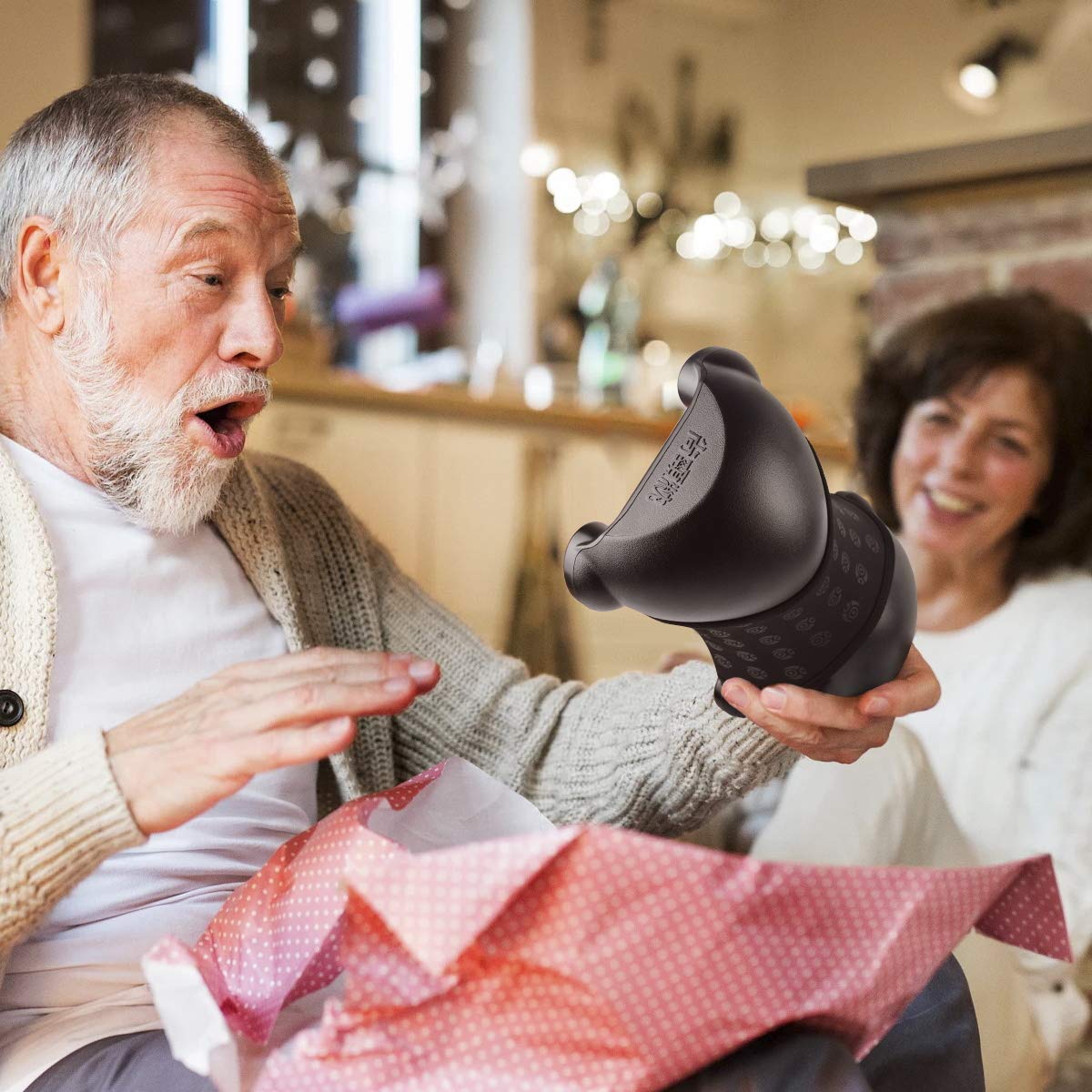 Cervical Neck Traction Device, Neck Pain Relief, Portable Cervical Orthotic Pillow- Adjustable Height with Removable and Washable Cover, Best Gift for Mom & Dad