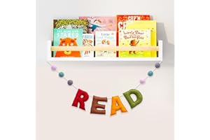 MEYGAJOE Read Sign - Boho READ Felt Garland Banner, Reading Corner Decor for classroom, Read Hanging Banner for Kids Reading Nook Wall Art Nursery Decor, Read Signs for Classroom Library Family Playroom Decor
